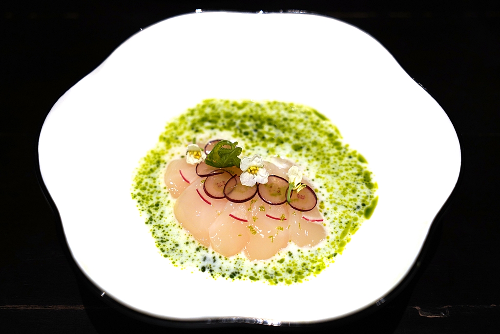 คาปาชโช่หอยเชลล์สดของร้าน Bardo Social Bistro and Bar